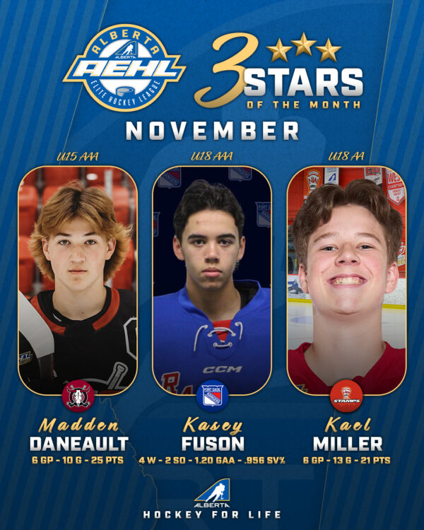 AEHL November Stars of the Month